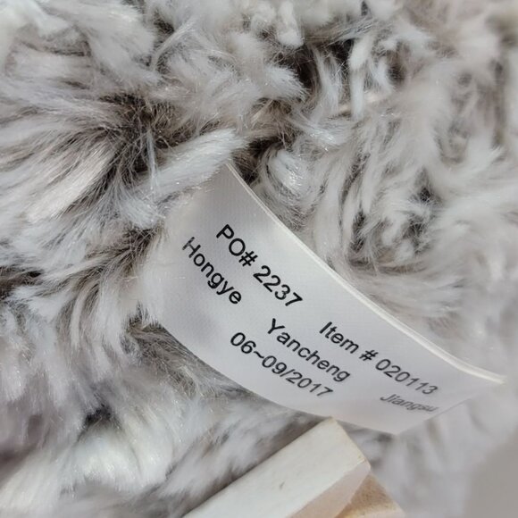 FAO Schwarz Classic Bear Plush Brown 17" Mottle Bow Tie Smiling Curly Swirl 2017 - Picture 10 of 11